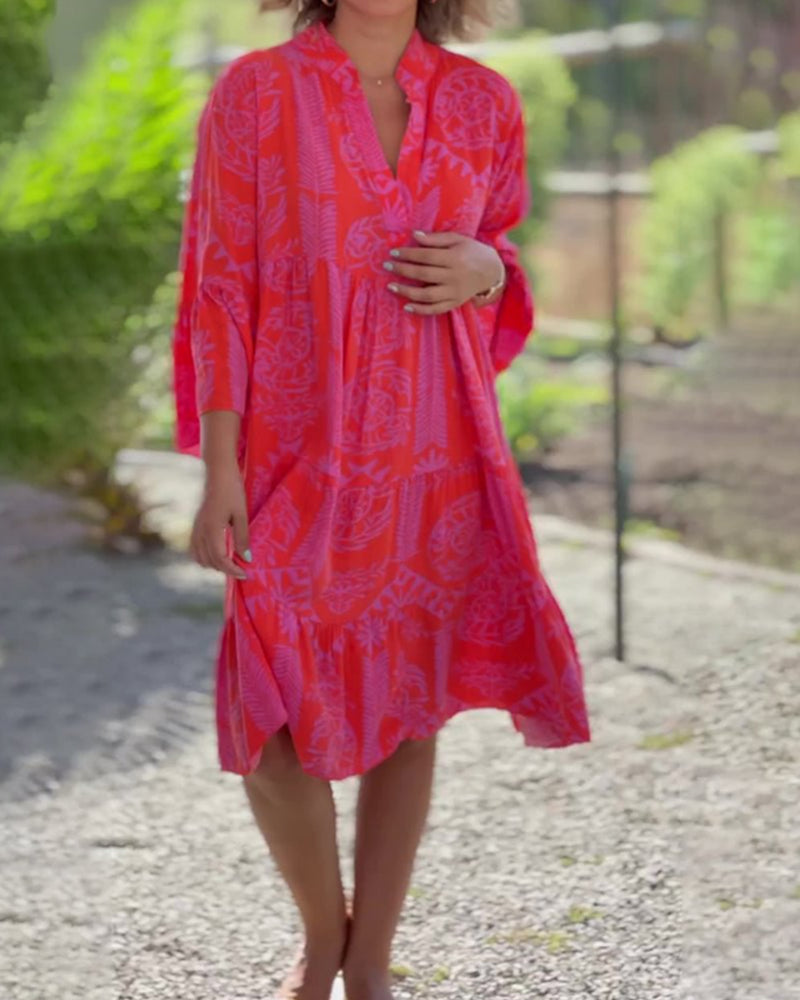 Rose™ | Boho Chic Midi Dress