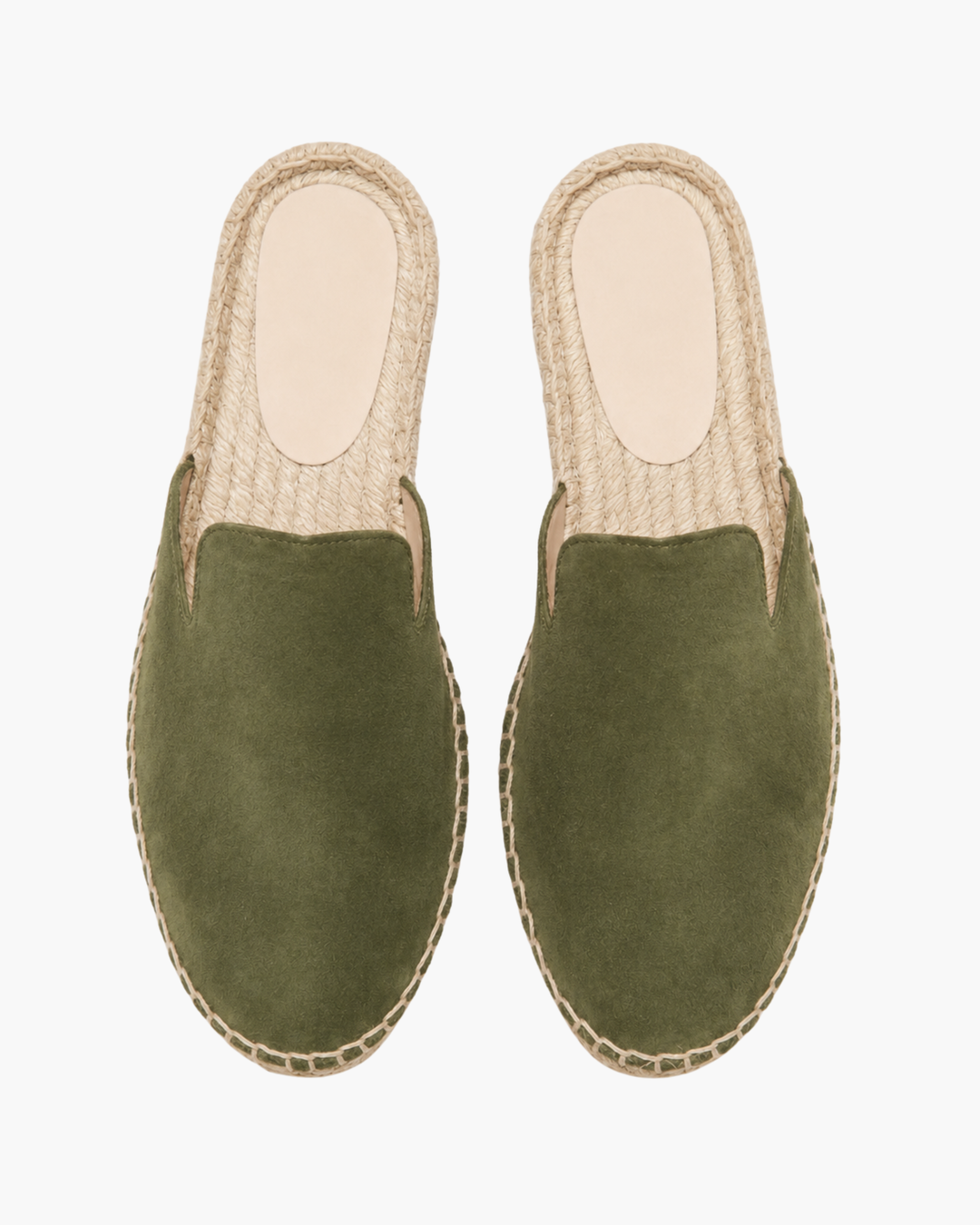 Michael Sydney men's summer mules in green, front view