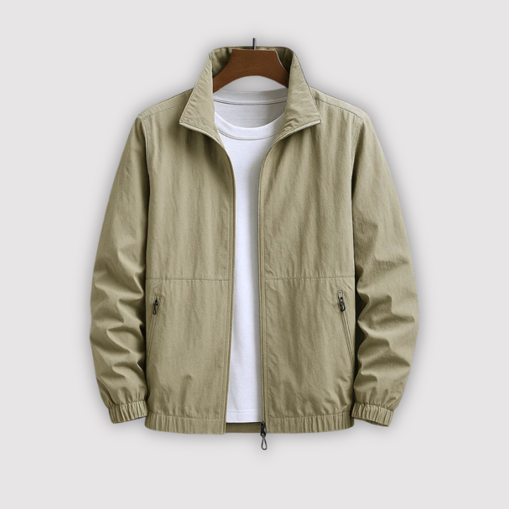 Michael Sydney men's zip-up jacket, front view