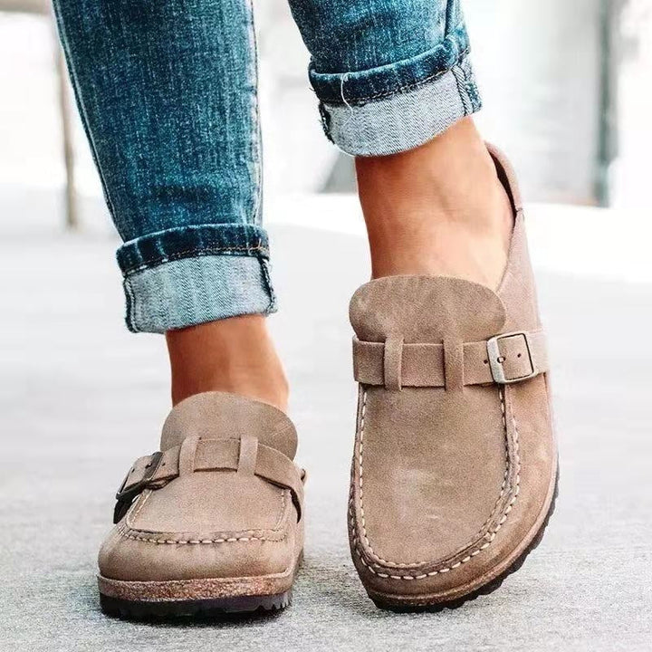 Evelyn™ | Buckle Clog Mules