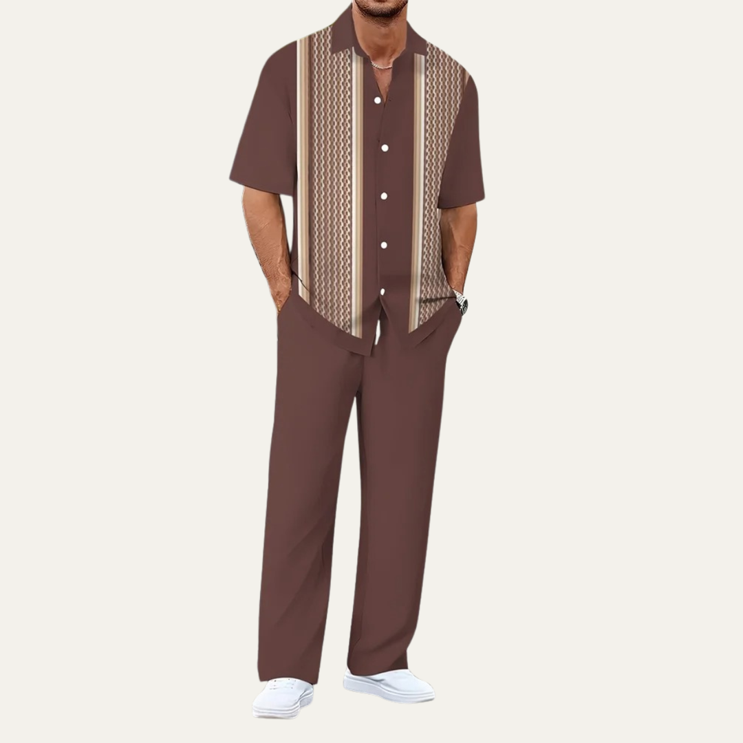 Michael Sydney men's summer set, front view