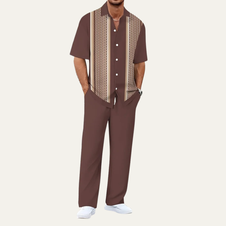 Michael Sydney men's summer set, front view