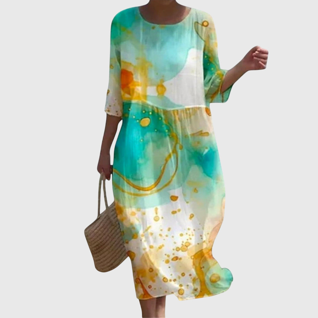 Rebecca™ | Flowing Floral Maxi Dress