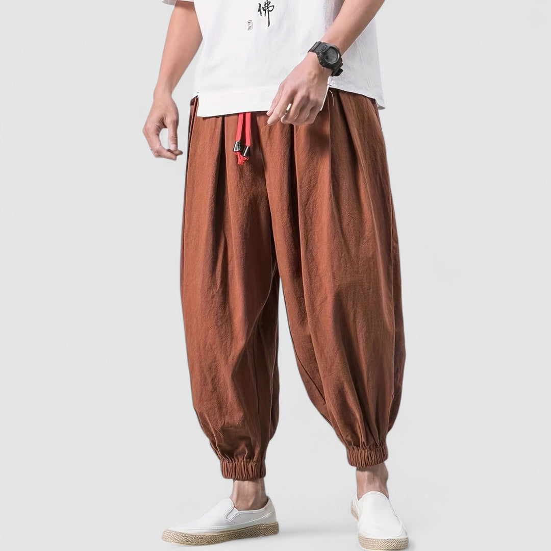 Michael Sydney men's Loose-fit pants, front view