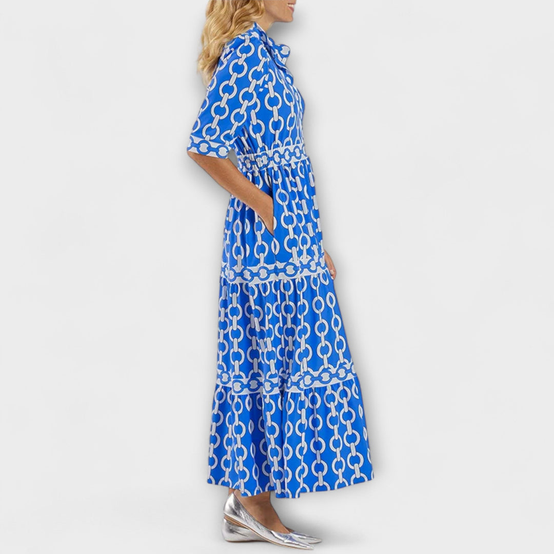 Cleo™ | Chain Print Midi Dress