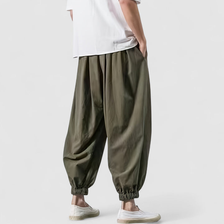 Michael Sydney men's Loose-fit pants, front view