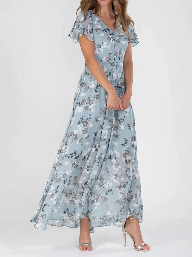 Ashley™ | Flowing Wrap-Effect Maxi Dress