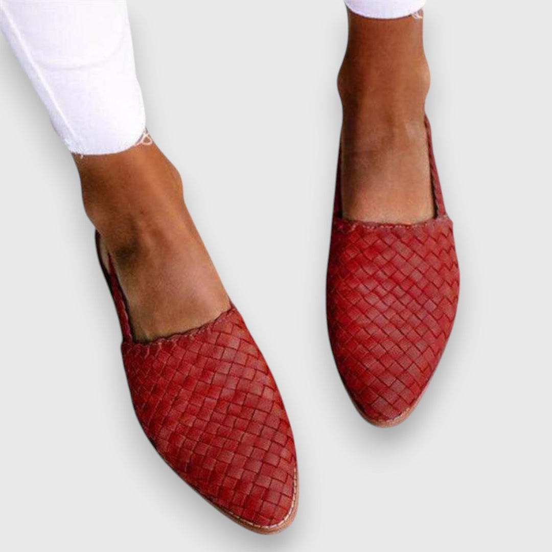 Nora™ | Woven Slingback Flats