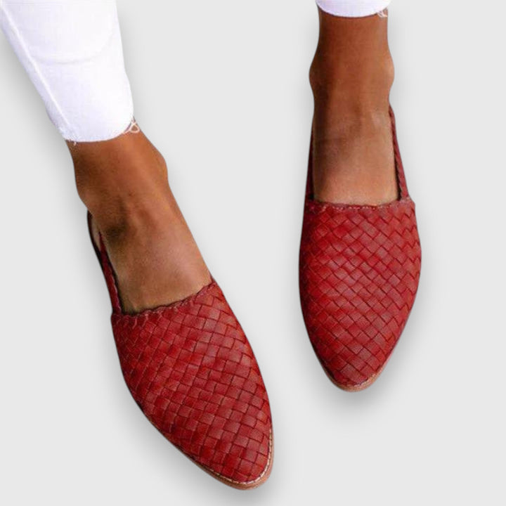 Nora™ | Woven Slingback Flats