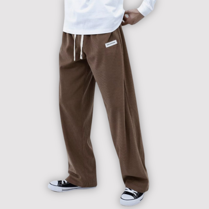 Michael Sydney men's wide-leg pants, front view