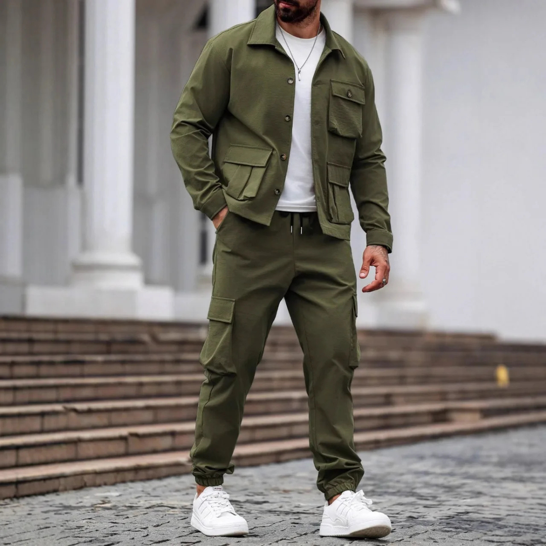 Michael Sydney men's summer set, front view