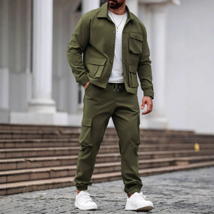 Michael Sydney men's summer set, front view