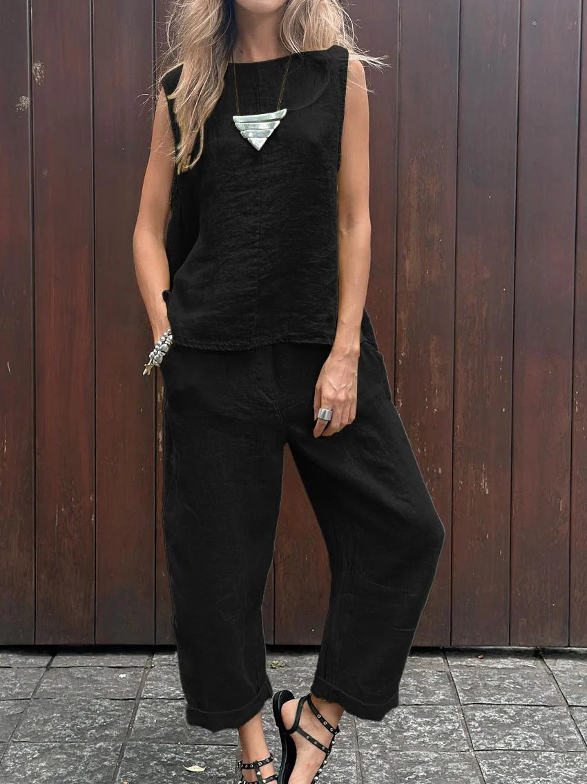 Cindy™ | Relaxed Sleeveless Set
