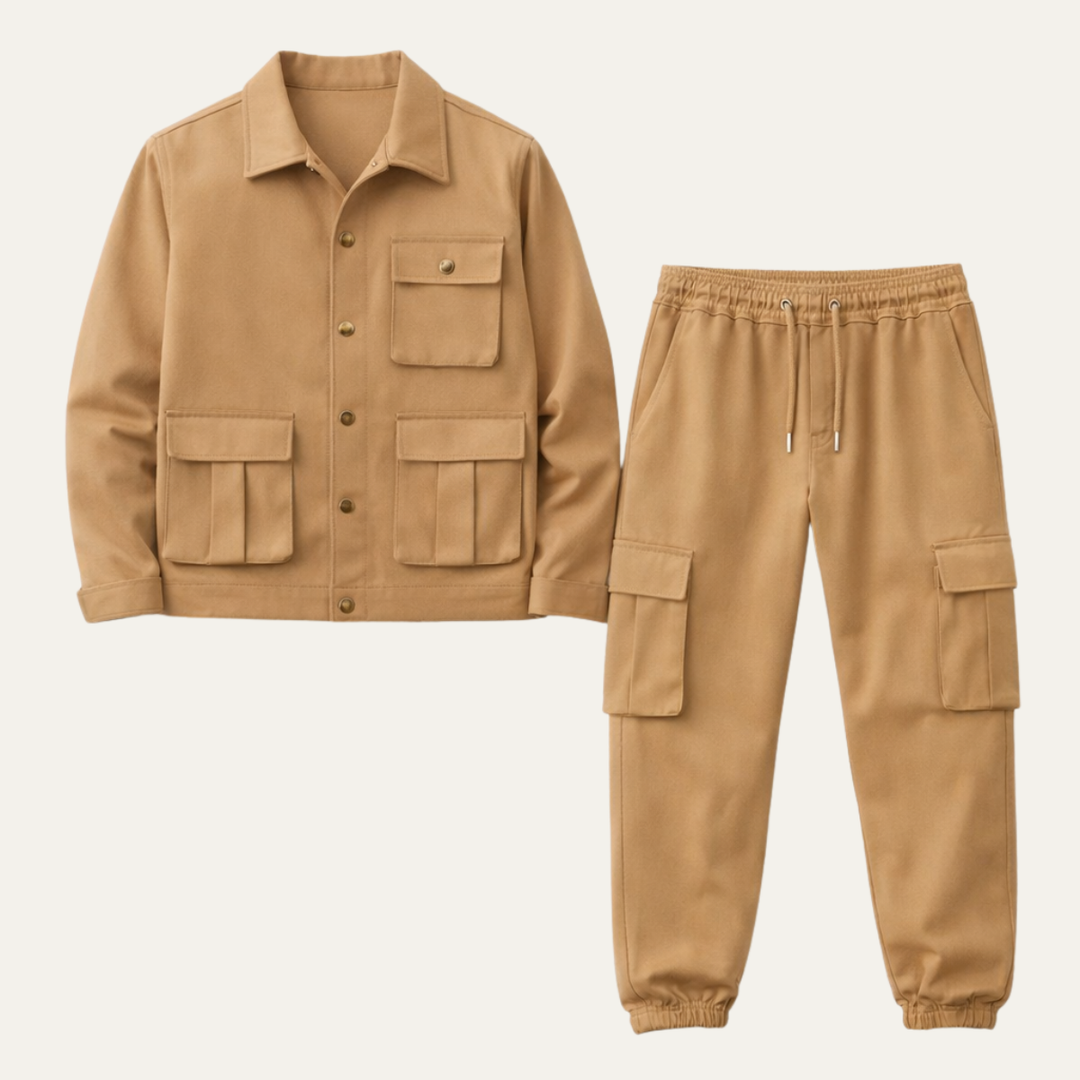 Michael Sydney men's summer set, front view