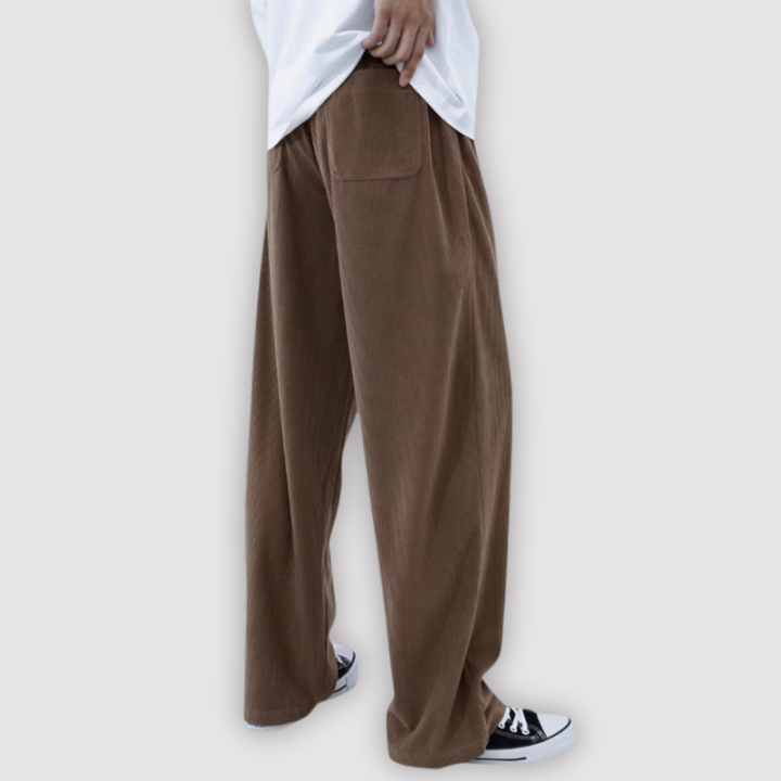 Michael Sydney men's wide-leg pants, front view
