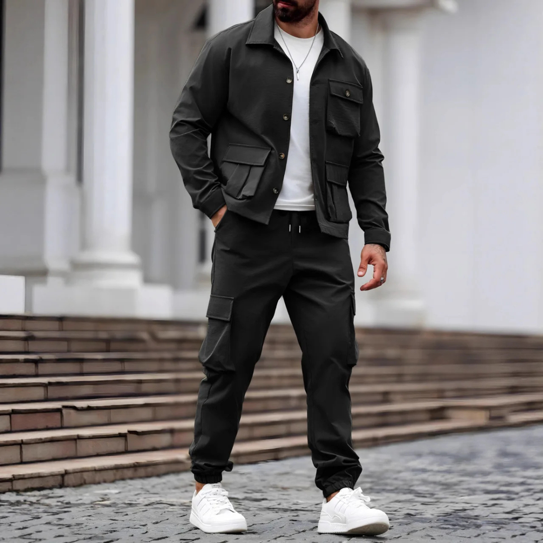 Michael Sydney men's summer set, front view