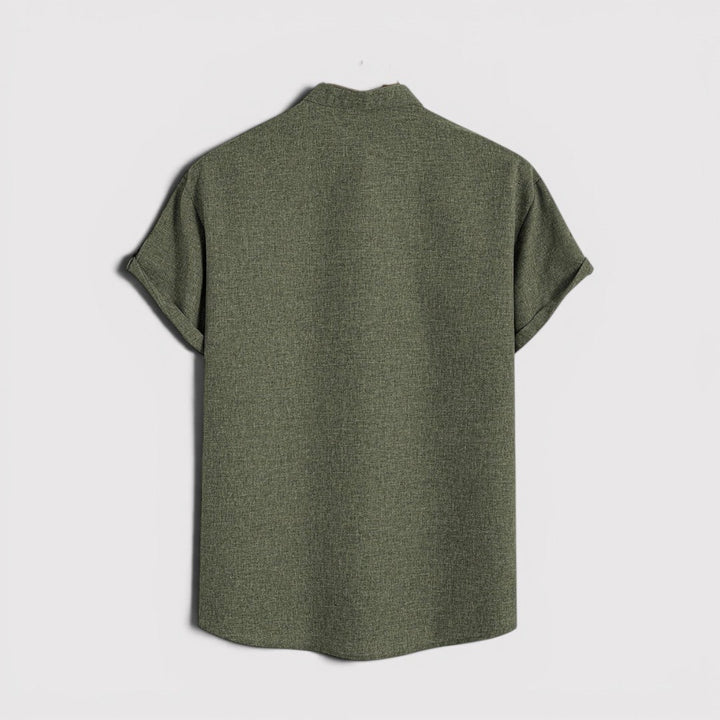 Michael Sydney men's lightweight collared shirt, front view