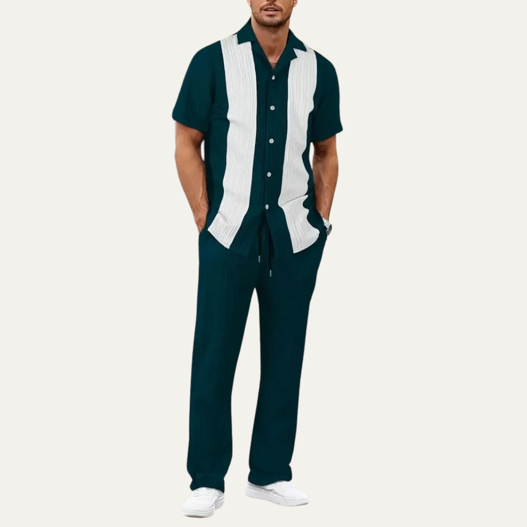 Michael Sydney men's summer set, front view