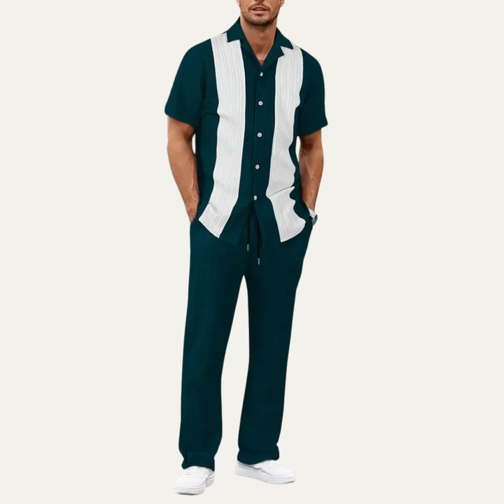 Michael Sydney men's summer set, front view