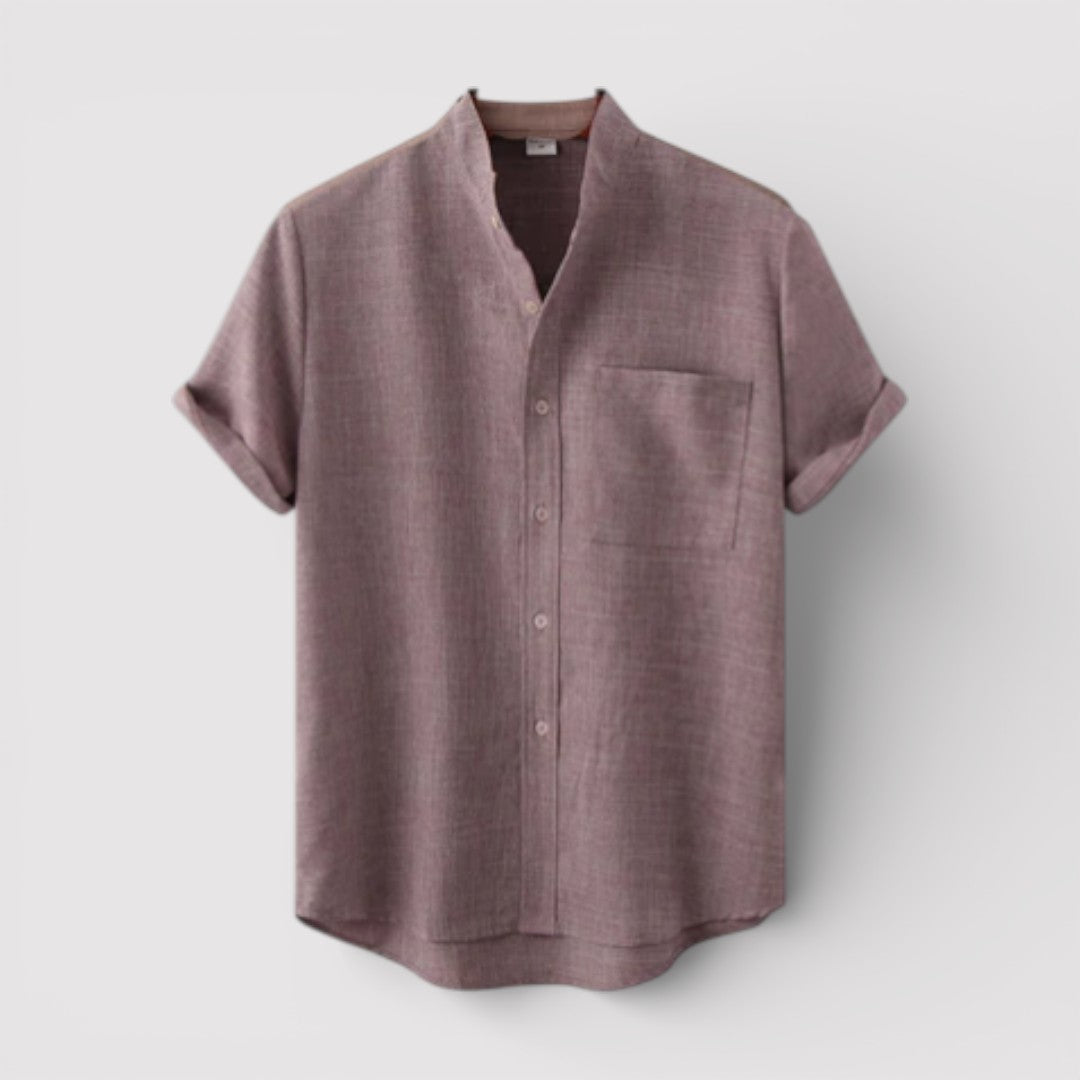 Michael Sydney men's relaxed short-sleeve shirt, front view