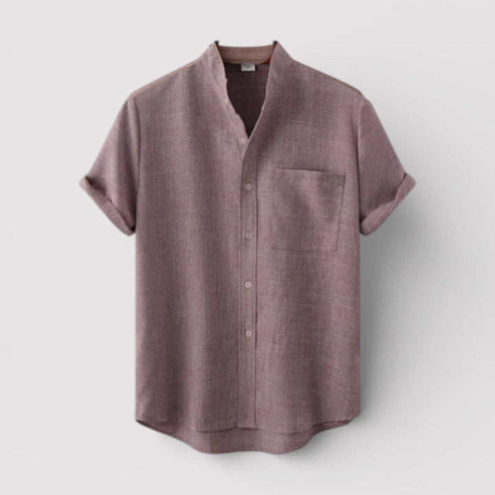 Michael Sydney men's relaxed short-sleeve shirt, front view