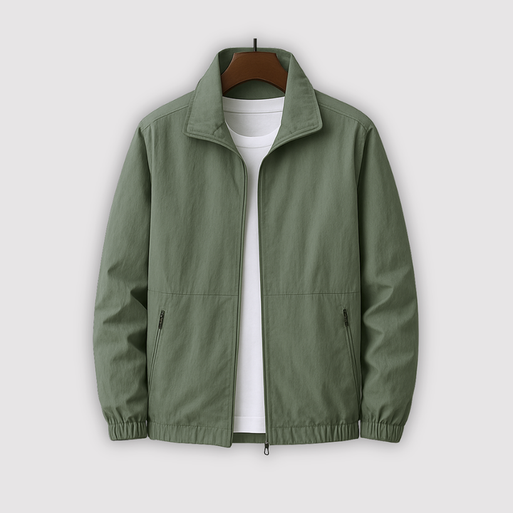 Michael Sydney men's zip-up jacket, front view