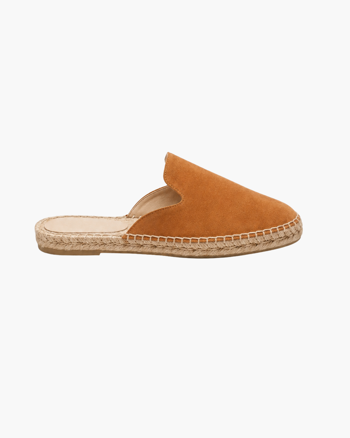 Michael Sydney men's summer mules in camel, front view