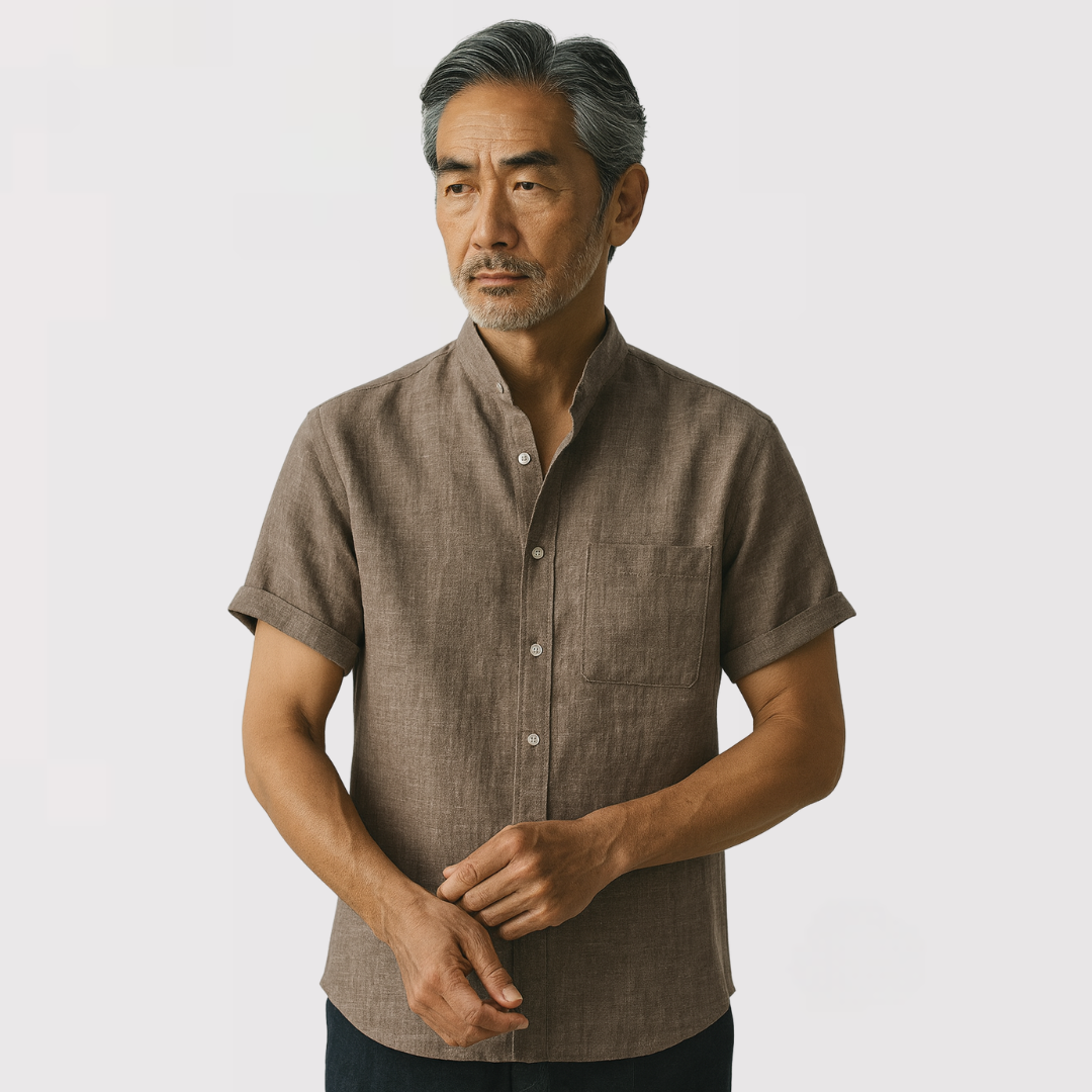 Michael Sydney men's short sleeve shirt, front view