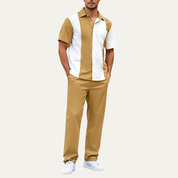 Michael Sydney men's summer set, front view