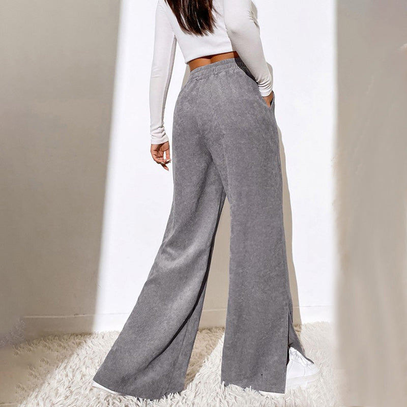 Yvette™ | Wide-Leg Ribbed Joggers