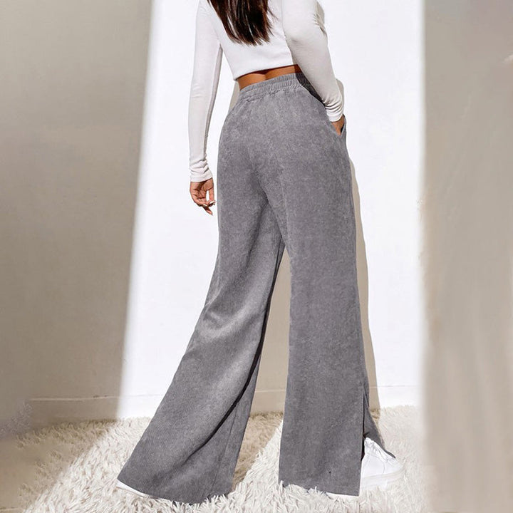 Yvette™ | Wide-Leg Ribbed Joggers