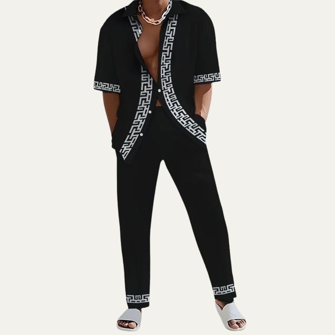 Michael Sydney men's summer set, front view