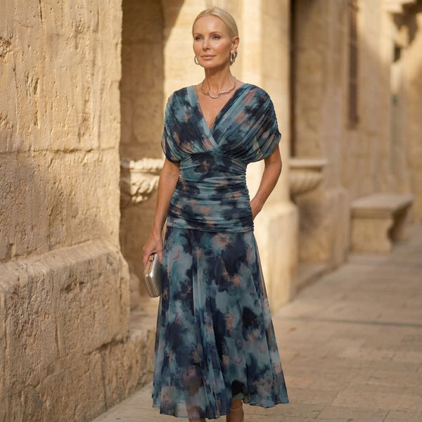 Jodi™ | Blue Watercolour Dress