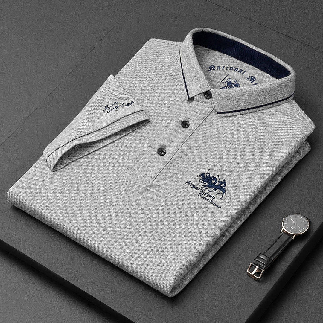Michael Sydney men's slim-fit polo shirt, front view