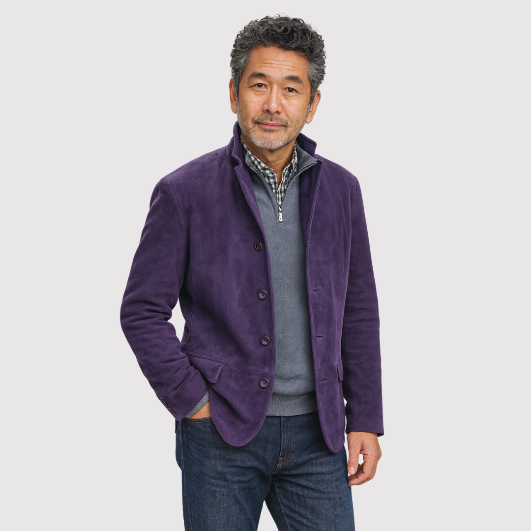 Michael Sydney men's Jacket with soft finish, front view