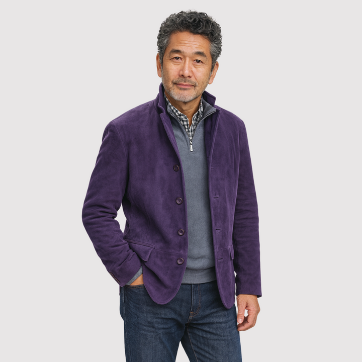 Michael Sydney men's Jacket with soft finish, front view