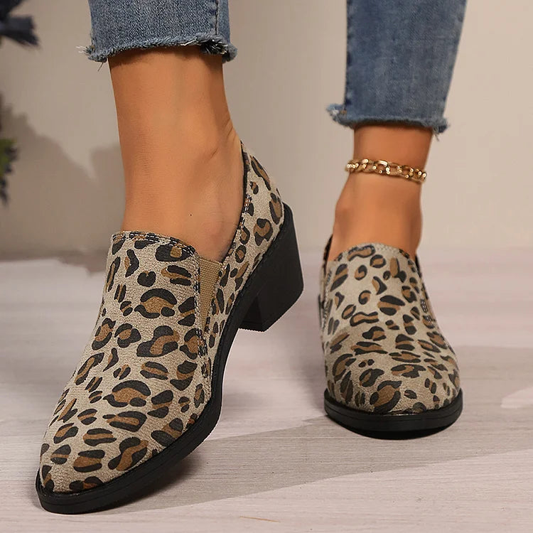 Meredith™ | Leopard-Print Loafers