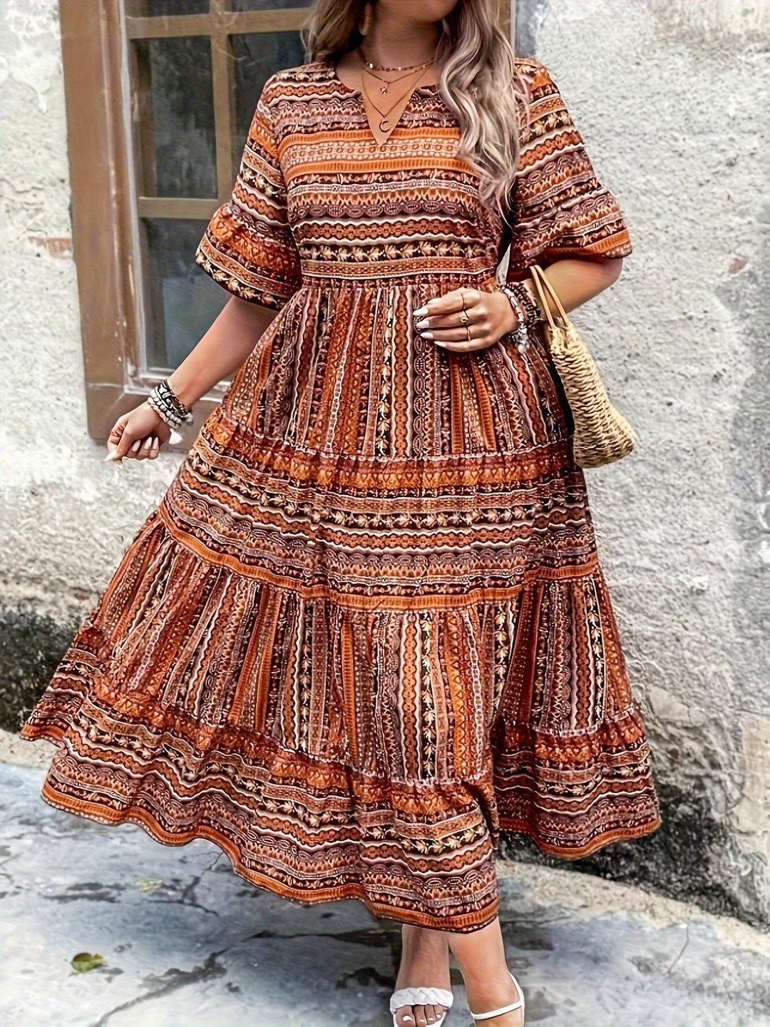 Victoria™ | Flowing Bohemian Maxi Dress