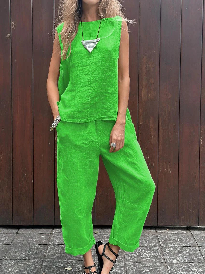Cindy™ | Relaxed Sleeveless Set