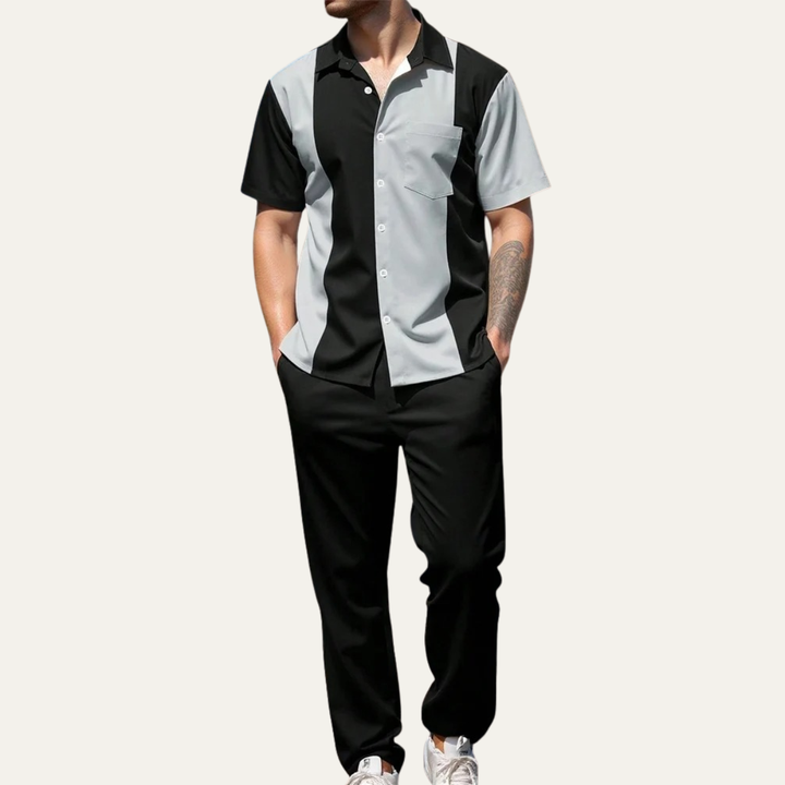 Michael Sydney men's summer set, front view