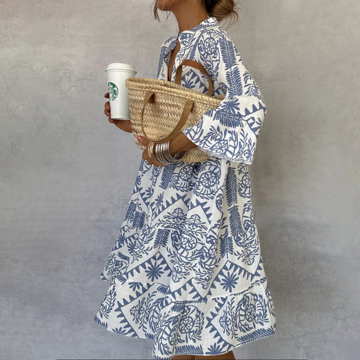 Elaine™ | Button-Front Tunic Dress