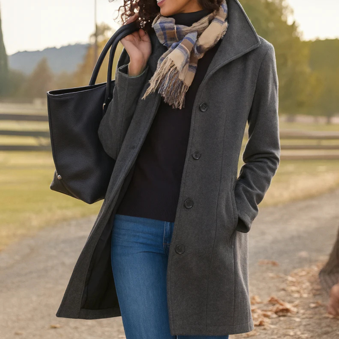 Glenda™ | Classic Buttoned Coat