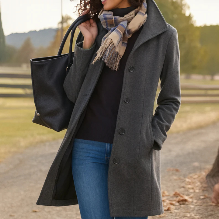 Glenda™ | Classic Buttoned Coat