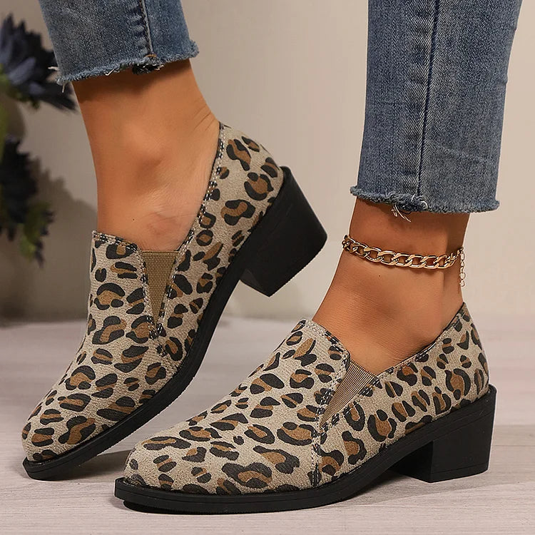 Meredith™ | Leopard-Print Loafers