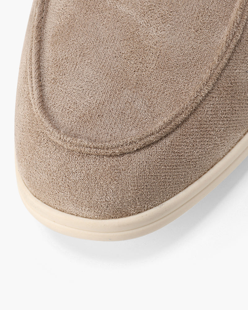 Michael Sydney men's taupe loafer, side view