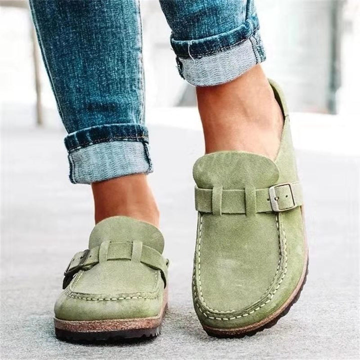 Evelyn™ | Buckle Clog Mules