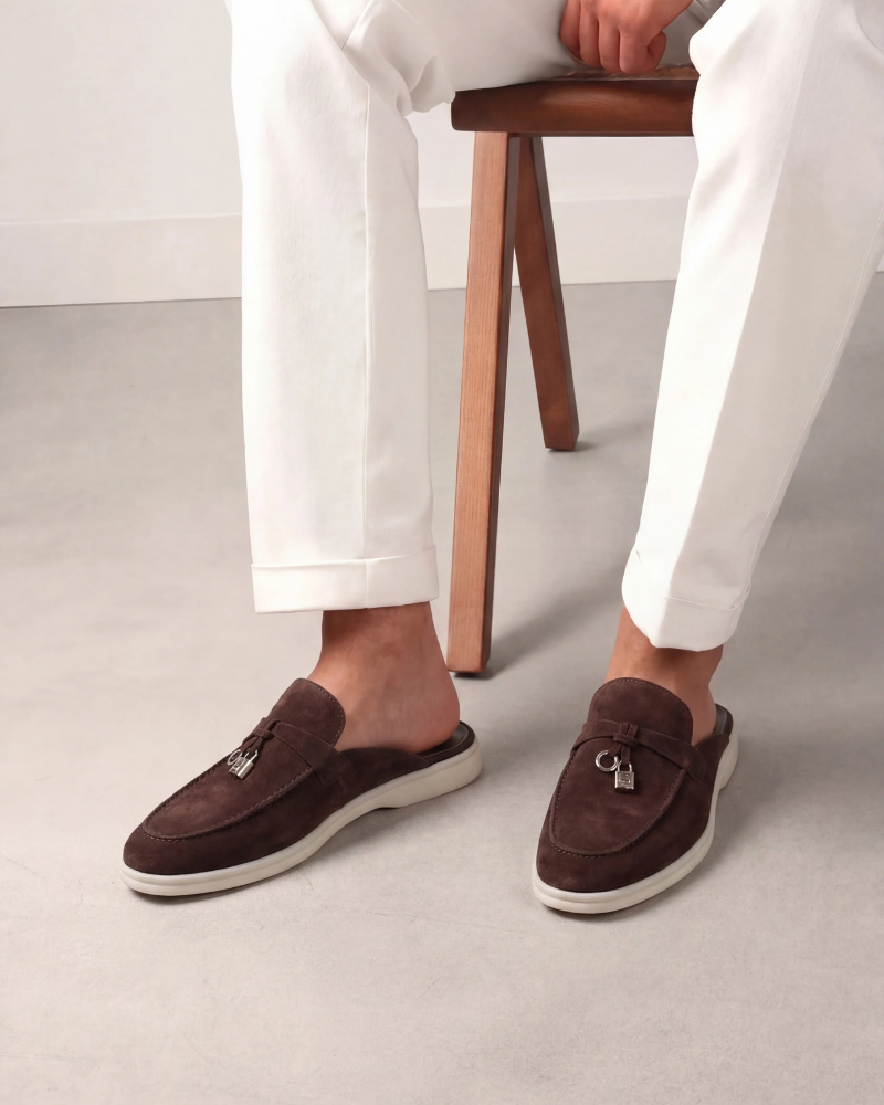 Michael Sydney men's mules Brown, front view