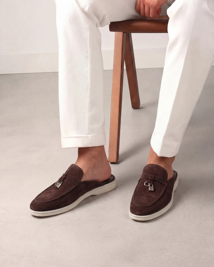 Michael Sydney men's mules Brown, front view