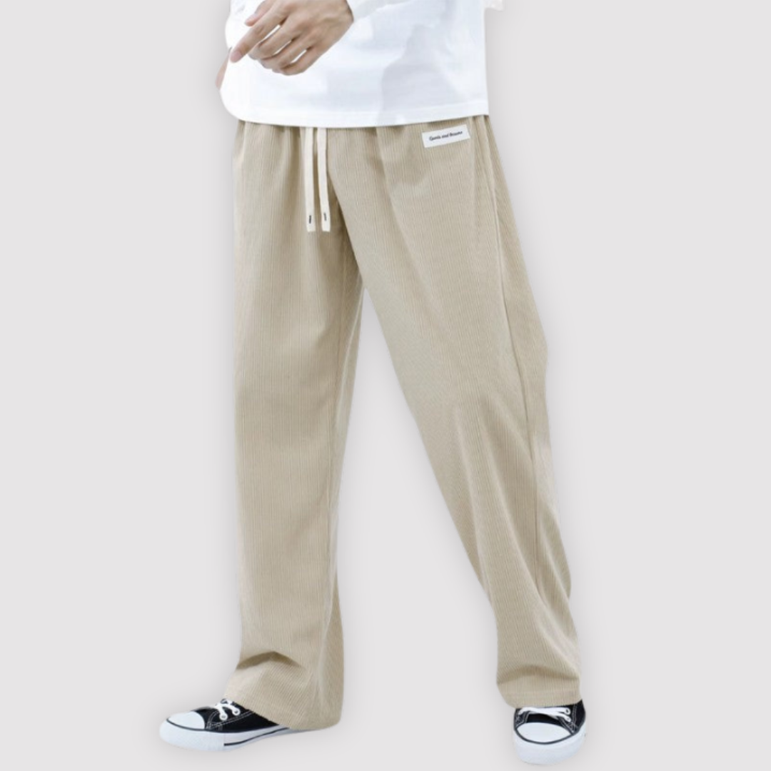 Michael Sydney men's wide-leg pants, front view