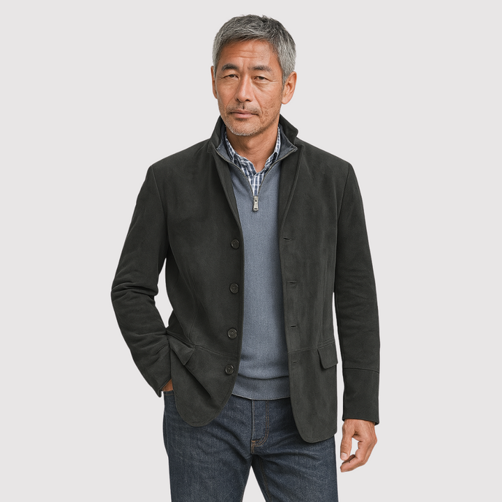 Michael Sydney men's Jacket with soft finish, front view